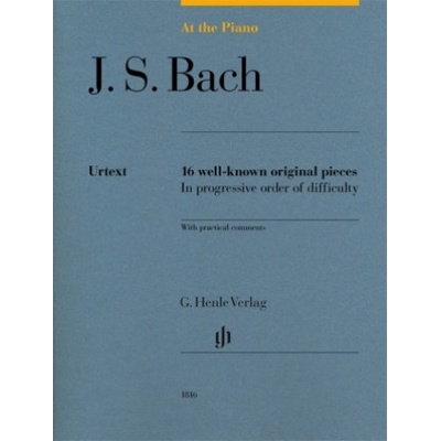 At The Piano JS Bach noty pre klavír 16 známych originálnych skladieb v postupnom poradí obtiažnosti s praktickými komentármi