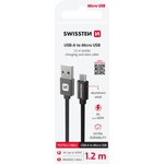 SWISSTEN Textile USB / USB-C 2 m Цвят: черен