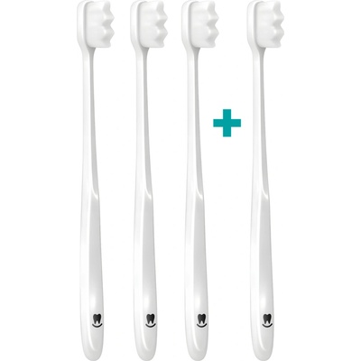 Nanosmile Ultrajemný zubní kartáček White 4 ks