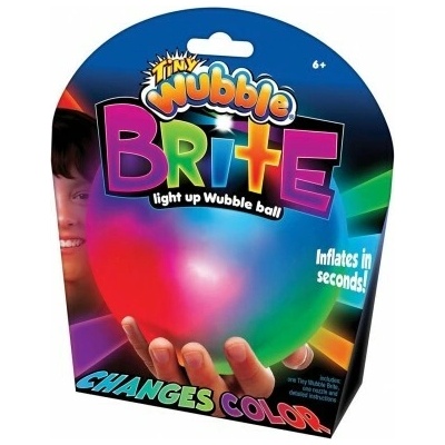 Tiny Glow Wubble Bublinová Lopta 30 cm meniaca farby a svietiaca v tme