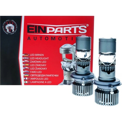 EINPARTS EPLL18 LED žiarovky s šošovkou H4 12V 6000K (Bi-LED) EPLL18
