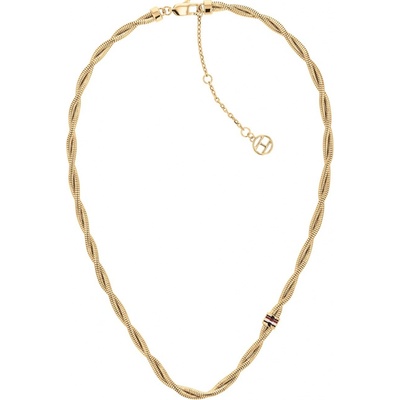 Tommy Hilfiger Dvojitý krútený náhrdelník z pozlátenej ocele braided metal 2780685