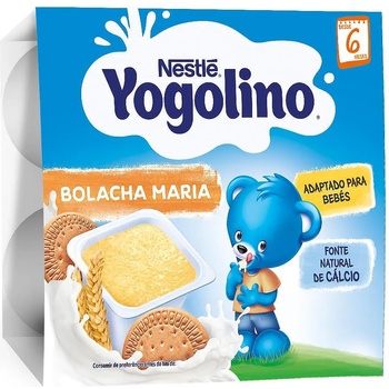 Image 1 of Nestle Yogolino - Млечен десерт бисквита 6 месец 4 х 100 гр