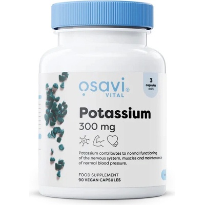 Osavi Potassium Citrate Draslík 300 mg 90 vegánskych kapsúl