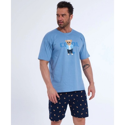 Cornette 326/169 Cool pánské pyžamo krátké modré
