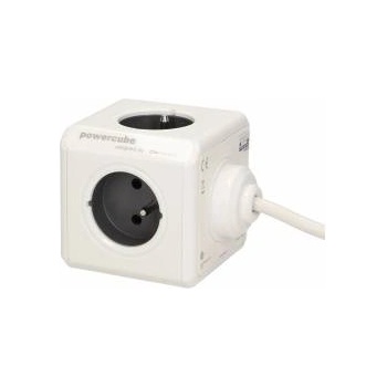 allocacoc Удължител с USB Allocacoc PowerCube Extended USB 1, 5 m сиви слотове
