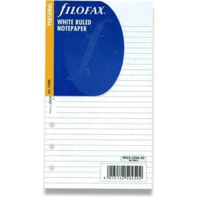 Filofax Poznámkový papír, linkovaný bílý formát A6