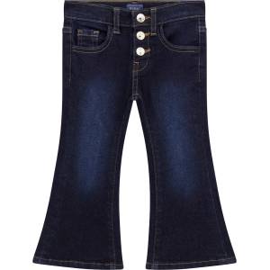 Guess Детски дънки Guess - С избелен ефект, тип чарлстон, черни, 12 м (20254-K5BA00-D4CA0-RPZH-12M) - baby