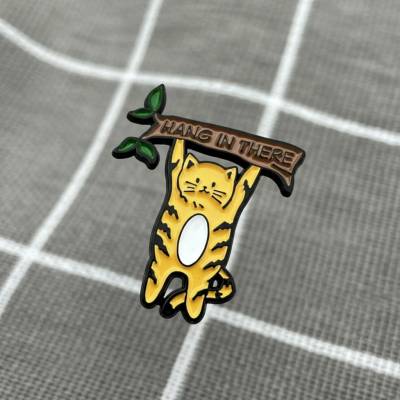 Pinarna Oranžová kočička Hang in there Vydrž, nezdávej se