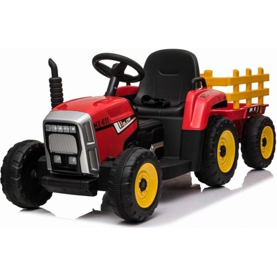 Mamido Blow Elektrický traktor s vlečkou červená