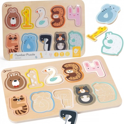 CLASSIC WORLD numerické puzzle Montessori čísla 11 ks
