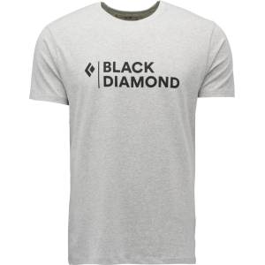 Black Diamond Мъжка тениска Black diamond Mini Stacked S/S Tee T-shirt - Nickel Heather - размер XS (216-5242-0311)