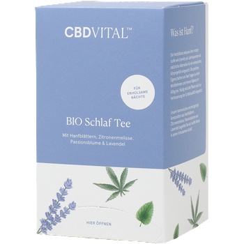 CBD VITAL Био билков чай - "Наспете се" - 20 пакетчета чай