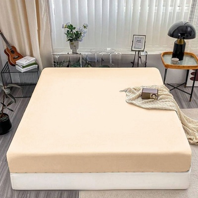 Homa jersey prostěradlo basic ecru 115 g 90/100x200