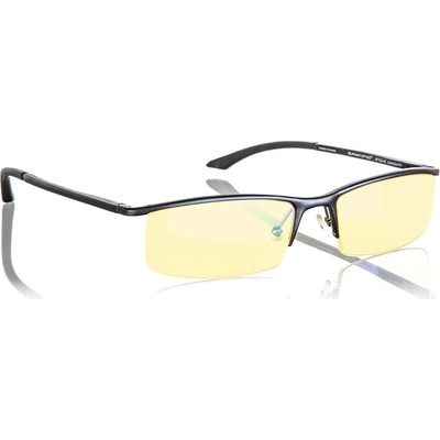 GUNNAR EMISSARY ONYX/ stříbrné obroučky/ jantarová skla ST003-C001