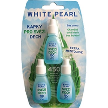 VitalCare Kvapky pre svieži dych White Pearl 3 x 3,7 ml