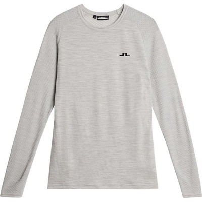 J.Lindeberg Bella Wool LS T-shirt Light Grey Melange