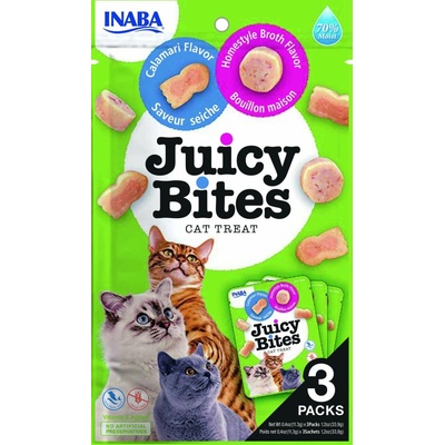 Inaba Juicy Bites Vývar & Kalamáre 3 x 11,3 g