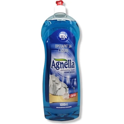 Agnella измиващ препарат за съдове, 1000мл, Океан