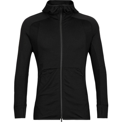 Icebreaker ZoneKnit LS Zip Hoodie čierna