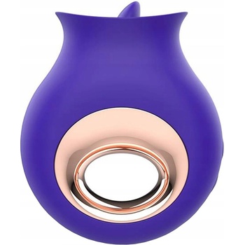 Action No. TwentyFive Licking Tongue Ergonomic Clitoris Massager Purple