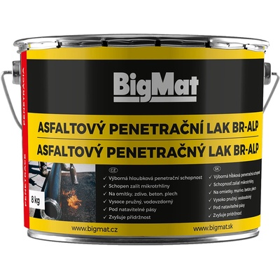 BigMat Lak asfaltový penetrační BR-ALP 8 kg