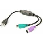 Gembird UAPS12-BK Gembird adapter 2 ports PS2 (mouse and keyboard) to usb port, black