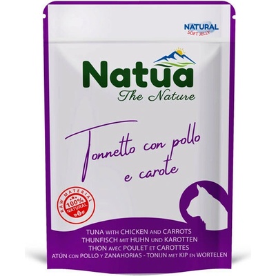 Natua Cat Adult Filety z tuňáka kuřete a mrkve 70 g
