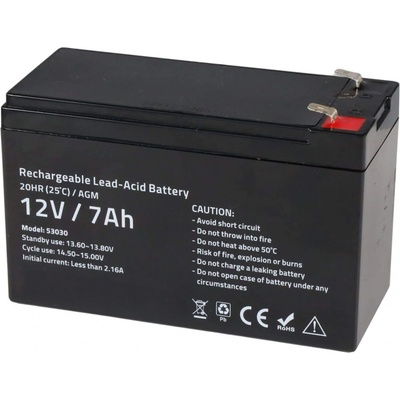 Fencee Gelová 12V baterie 7Ah pro zdroje fencee solar DUO