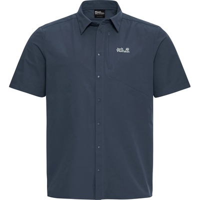 Jack Wolfskin Мъжка риза с копчета Jack Wolfskin Prelight Suncool Shirt - Midnight Sky (033-3070-0212)