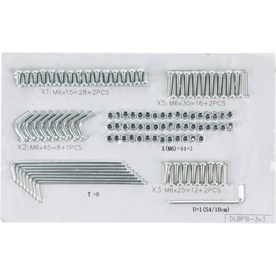 Blumfeldt sada šroubů Mondo 3 x 3