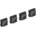 Team corally - Bushings Set - For 4mm Shock Tower - Through hole - 0 Deg - Composite - 4 pcs C-00180-736 (C-00180-736)
