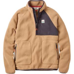 Passenger Мъжки поларен пуловер Passenger Offgrid 1/2 Zip Recycled Sherpa Fleece Fleece jumper - Biscuit (005-7307-0112)