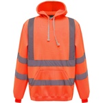 Yoko HI-VIS HVK05 / Унисекс светлоотразителен суичър с качулка - HV оранжев XXXL (79VK05zv913)