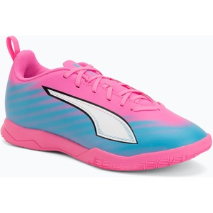 PUMA Детски футболни обувки PUMA Ultra 6 Play It Jr poison pink/puma wht/sun stream/bright aqua/puma blk