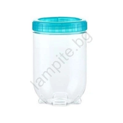 UTC Кутия за храна interlock 0, 7 л тюркоаз/прозрачна (ut0095)