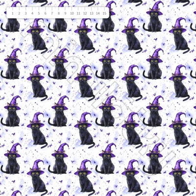 Kočka čarodějka fialová úplet by MIMI [supreme]