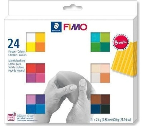 Fimo soft sada 24 barev 25 g BASIC