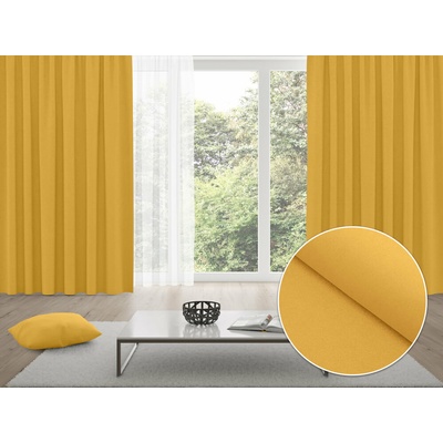 Biante Zatemňovací záves Blackout BKU-109 Horčicový - šírka 270 cm 270x240 cm