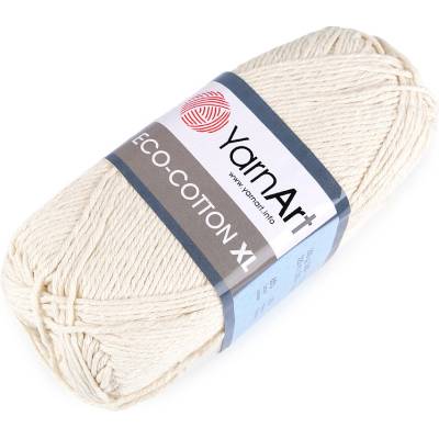 Stoklasa Pletací příze Eco - cotton XL 200 g Balení: 1 ks, Varianta: 2 (762/103) slonová kost 2 (762/103) slonová kost