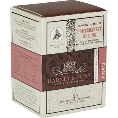 Harney & Sons Oolong s příchutí granátového jablka 20 x hedvábný pyramidový sáček