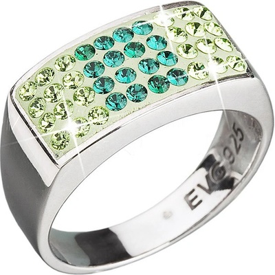 Pavona prsten se Swarovski Elements 35014.3 EMERALD