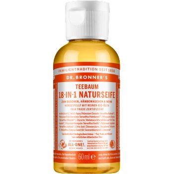 Dr. Bronner's 18in1 Натурален сапун - Чаено дърво - 60 мл