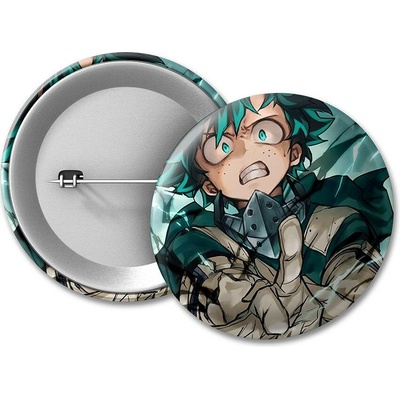 Boku no Hero Academia BNHA placka Izuku Midoriya 50 mm