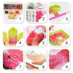 Smart Flamingo Flamingo Line Creative Set Diamond Mosaic 30x40cm Sunflower Flower (TMW27624)