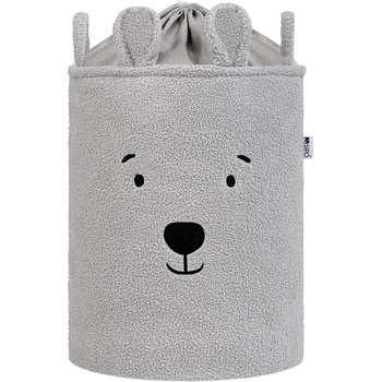 SIPO Букле кош за съхранение на играчки Sipo - XL с връзка, сиво мече (PAT72927)