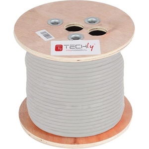 TECHLY ITP-C5F-305-RIS Кабел Cat5e F/UTP LSZH 305м 100% CU Сив (ITP-C5F-305-RIS)