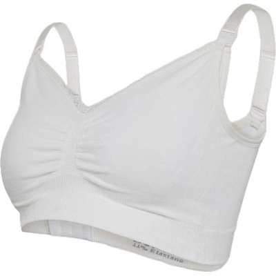 Carriwell Безшевен сутиен за кърмене Carriwell - Organic Maternity, размер S, бял (CW3200)