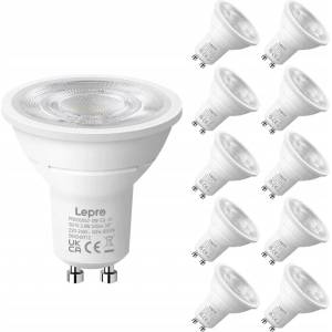 Lepro Led крушка lepro 200082-dw-eu-10 gu10 3.6w 6500k 10 броя (200082-dw-eu-10)