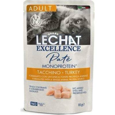 LECHAT EXCELLENCE Pate Adult Monoprotein Turkey pre dospelé mačky s morčacím mäsom 85 g